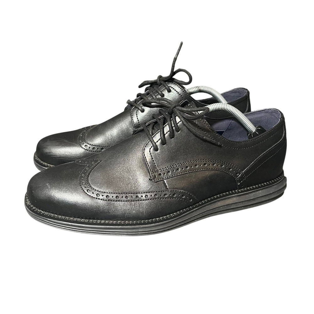 Cole‎ Haan OriginalGrand Wingtip Oxford Mens 11M Black Leather C27984